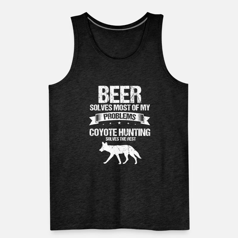 Conception de coyote pour les réacteurs de coyote Débardeur bio Premium Homme