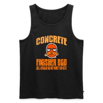 Conception de constructeur en béton pour les constructeurs et le chantier de construction - Débardeur bio Premium Homme - noir - Devant - Michal (187cm)