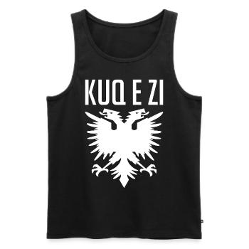Albania Eagle Albanian Gift - Men's Premium Organic Tank Top - black - Front - Michal (187cm)