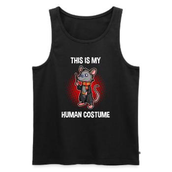 Opossum Design für Possum Fans und Opossum Fans - Männer Premium Bio Tank Top - Schwarz - Vorne - Michal (187cm)