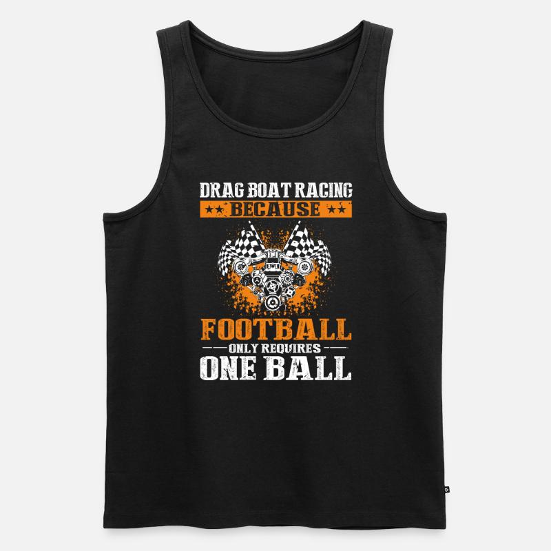 Drag Boot Design für Rennbootfahrer - Männer Premium Bio Tank Top - Schwarz