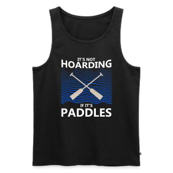 Conception de course de bateaux-dragons pour Dragon Boating - Débardeur bio Premium Homme - noir - Devant - Michal (187cm)