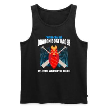 Dragon boating theme for dragon boat paddling - Men's Premium Organic Tank Top - black - Front - Michal (187cm)