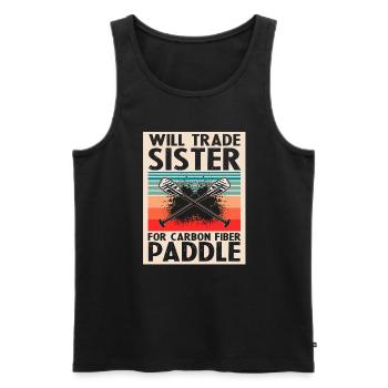 Dragon Boat Racing Theme for Dragon Boating - Men's Premium Organic Tank Top - black - Front - Michal (187cm)