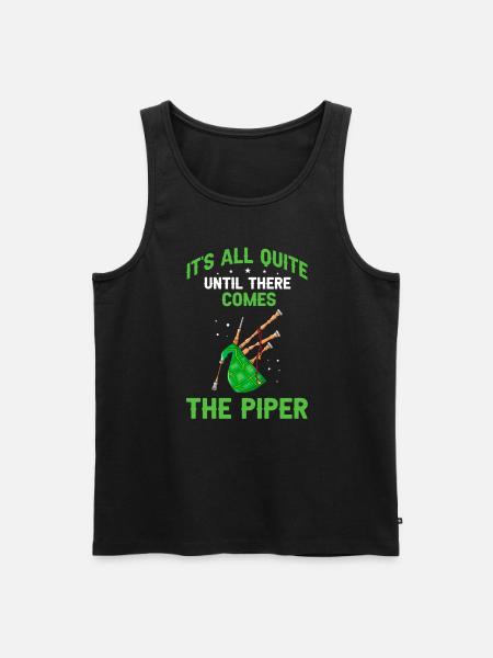 Dudelsack für Dudelsackspieler und Schotten - Männer Premium Bio Tank Top - Schwarz