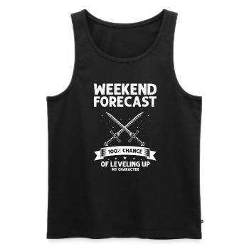 Larping für Fantasy-Rollenspiele und Schwertkämpfe - Männer Premium Bio Tank Top - Schwarz - Vorne - Michal (187cm)