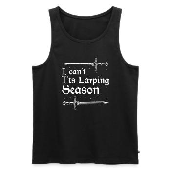 Role-playing game quote for Larper and Larp - Men's Premium Organic Tank Top - black - Front - Michal (187cm)