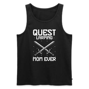 Larping for fantasy role-playing games and sword fights - Men's Premium Organic Tank Top - black - Front - Michal (187cm)