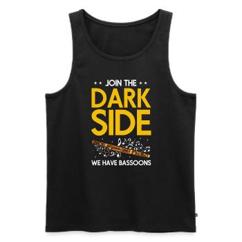 Fagott Blasinstrument Design für Fagottist - Männer Premium Bio Tank Top - Schwarz - Vorne - Michal (187cm)