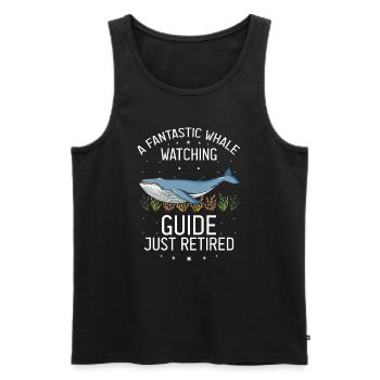 Beluga Whale Design für Meeressäuger und Orca - Männer Premium Bio Tank Top - Schwarz - Vorne - Michal (187cm)