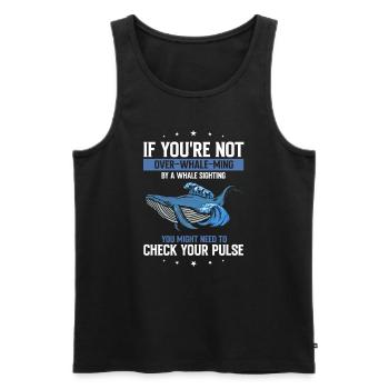 Meeressäuger für Orca-Beobachtung und Buckelwal - Männer Premium Bio Tank Top - Schwarz - Vorne - Michal (187cm)
