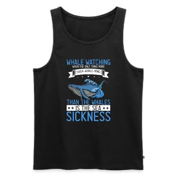 Meeressäuger für Orca-Beobachtung und Buckelwal - Männer Premium Bio Tank Top - Schwarz - Vorne - Michal (187cm)