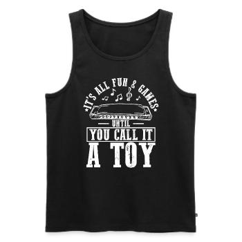 Harmonikaspieler für Munharmonika Spieler - Männer Premium Bio Tank Top - Schwarz - Vorne - Michal (187cm)