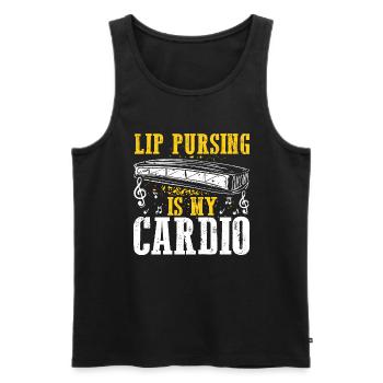 Harmonikaspieler für Munharmonika Spieler - Männer Premium Bio Tank Top - Schwarz - Vorne - Michal (187cm)