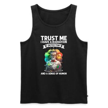Nuklearingenieur für Kernkraftwerk und Kernenergie - Männer Premium Bio Tank Top - Schwarz - Vorne - Michal (187cm)