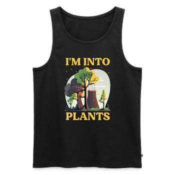 Kernenergie Spruch für Kernenergie - Männer Premium Bio Tank Top - Schwarz - Vorne - Michal (187cm)