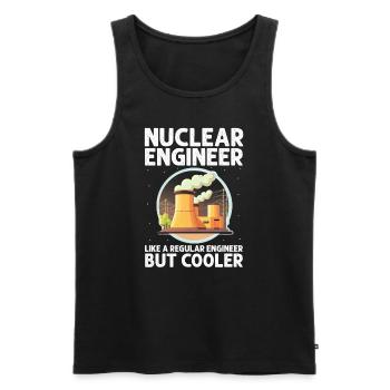 Nuklearingenieur für Kernkraftwerk und Kernenergie - Männer Premium Bio Tank Top - Schwarz - Vorne - Michal (187cm)