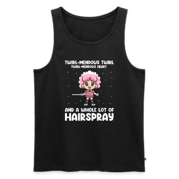 Stocktanz Design für Stabtänzerin - Männer Premium Bio Tank Top - Schwarz - Vorne - AI Model Male 178 light (178cm)