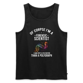 Gerichtsmediziner und Forensischer Analyst - Männer Premium Bio Tank Top - Schwarz - Vorne - Michal (187cm)