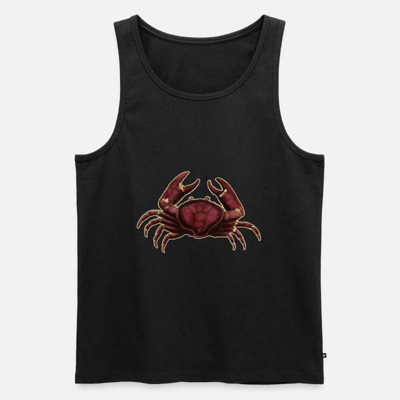 Krabbe - Männer Premium Bio Tank Top - Schwarz