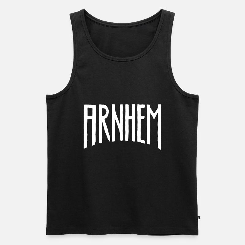 Arnhem - Männer Premium Bio Tank Top - Schwarz