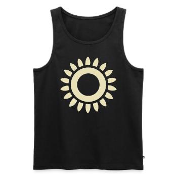 Abstrakte Sonne Sonnenschein Abstrakte Kunst - Männer Premium Bio Tank Top - Schwarz - Vorne - AI Model Male 178 light (178cm)