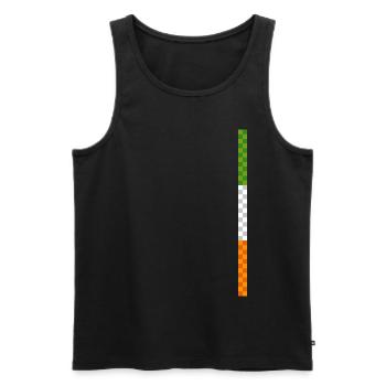 Irland Linie Design - Männer Premium Bio Tank Top - Schwarz - Vorne - AI Model Male 178 light (178cm)