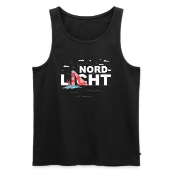 Nordlicht - Männer Premium Bio Tank Top - Schwarz - Vorne - AI Model Male 178 light (178cm)