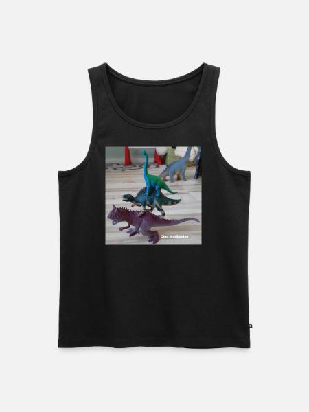 Dino musikanten - Männer Premium Bio Tank Top - Schwarz