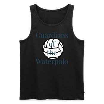 Waterpolo Look - Männer Premium Bio Tank Top - Schwarz - Vorne - Michal (187cm)