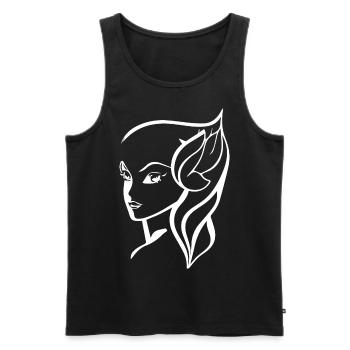 Gothic Girl Dark Fairytale Goth Occult Women Batc - Men's Premium Organic Tank Top - black - Front - AI Model Male 178 light (178cm)
