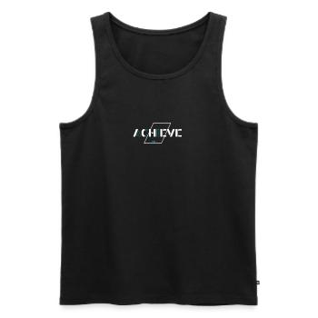 Erreichen, glauben: Die Macht der Möglichkeiten - Männer Premium Bio Tank Top - Schwarz - Vorne - AI Model Male 178 light (178cm)