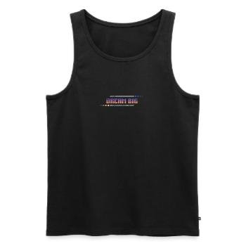 Dream Big, Make It Happen: Pursuing Your Ambitions - Men's Premium Organic Tank Top - black - Front - AI Model Male 178 light (178cm)