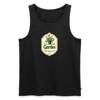 Gartenflüsterer Topfpflanze - Männer Premium Bio Tank Top - Schwarz - Vorne - AI Model Male 178 light (178cm)