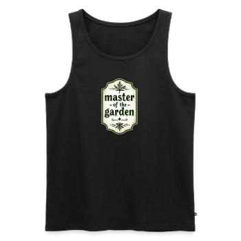 Master of the Garden Vintage Frame - Men's Premium Organic Tank Top - black - Front - AI Model Male 178 light (178cm)
