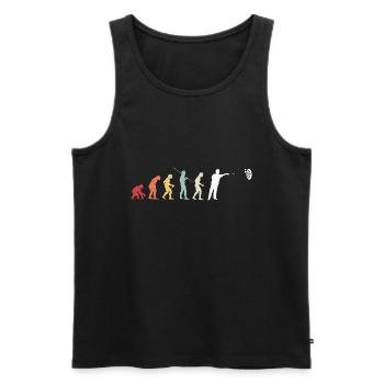 Dart Evolution Dartspieler Darten Darts Geschenk - Männer Premium Bio Tank Top - Schwarz - Vorne - AI Model Male 178 light (178cm)