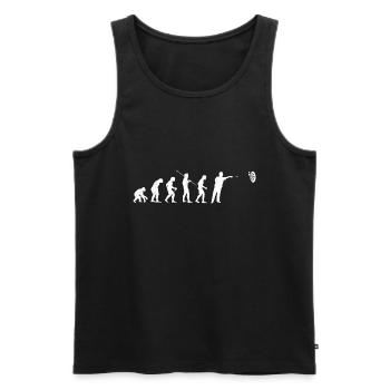Darts Evolution Dartspieler Darten Dart Geschenk - Männer Premium Bio Tank Top - Schwarz - Vorne - AI Model Male 178 light (178cm)