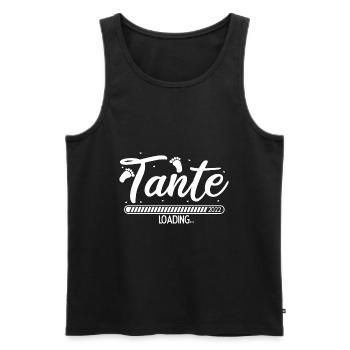 Tante Loading 2022 Babyankündigung Geburt Schwange - Männer Premium Bio Tank Top - Schwarz - Vorne - Michal (187cm)