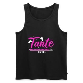 Tante Loading 2025 Babyankündigung Geburt Babygesc - Männer Premium Bio Tank Top - Schwarz - Vorne - Michal (187cm)