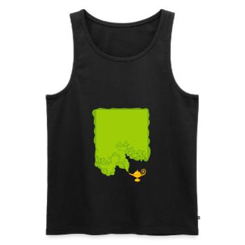 Magic lamp - Men's Premium Organic Tank Top - black - Front - AI Model Male 178 light (178cm)