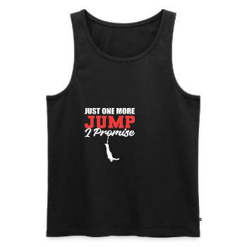 Un autre cadeau Jump Athlete - Débardeur bio Premium Homme - noir - Devant - Michal (187cm)