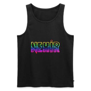 Nehir RS Arc-en-ciel - Débardeur bio Premium Homme - noir - Devant - Michal (187cm)