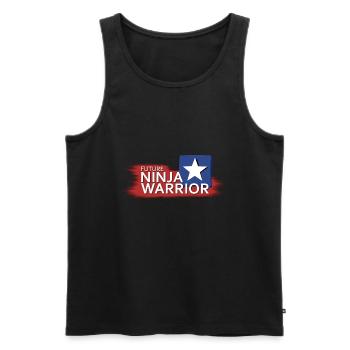 Future Ninja Warrior - Men's Premium Organic Tank Top - black - Front - AI Model Male 178 light (178cm)