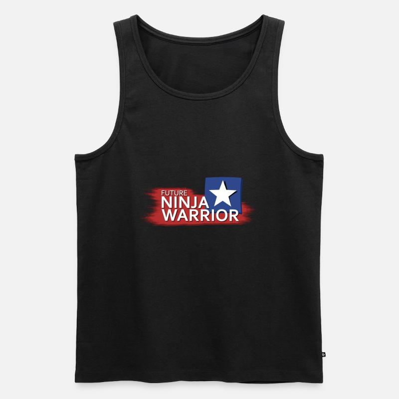 Future Ninja Warrior - Männer Premium Bio Tank Top - Schwarz