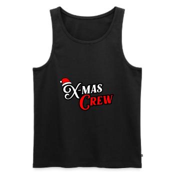 X-Mas Crew Weihnachten - Männer Premium Bio Tank Top - Schwarz - Vorne - Michal (187cm)
