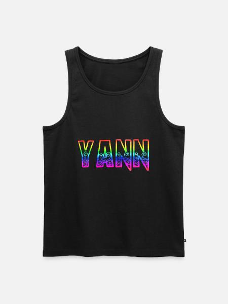 yann rs rainbow - Men's Premium Organic Tank Top - black