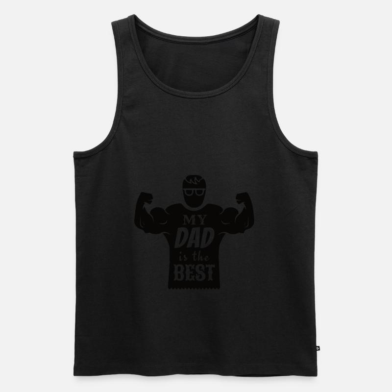 My Dad is the best - Männer Premium Bio Tank Top - undefined