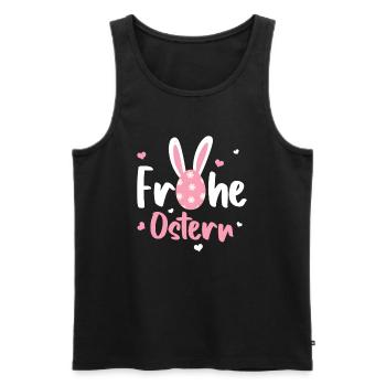 Frohe Ostern - Männer Premium Bio Tank Top - Schwarz - Vorne - AI Model Male 178 light (178cm)