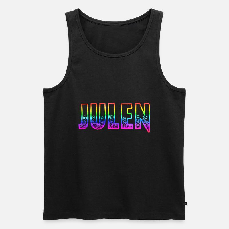 julen rs regenbogen - Männer Premium Bio Tank Top - Schwarz