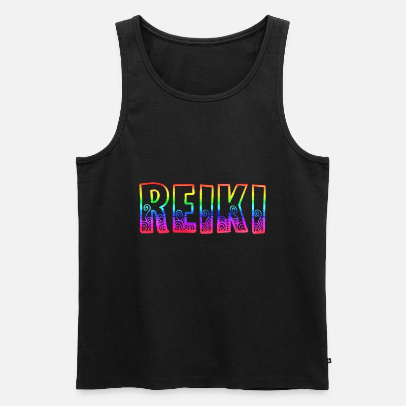 reiki rs regenbogen - Männer Premium Bio Tank Top - Schwarz
